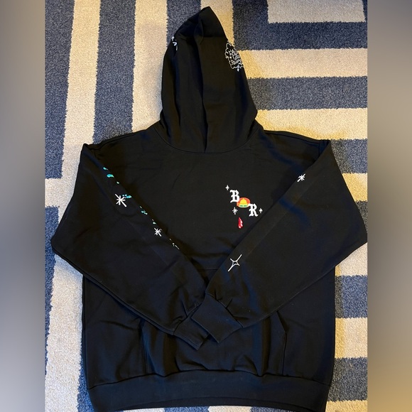 SUPER RARE Taco Bell x Born Raised Black Sweatshirt Hoodie Pockets XL Live Mas - Picture 3 of 10